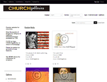 Tablet Screenshot of churchgalleries.com